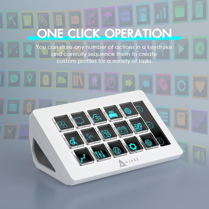 New Akp153 Studio Deck Stream Controller 15 Macro Keys Trigger