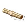 sourcing map 8mm or 5/16" ID Brass Barb Splicer Fitting,Straight