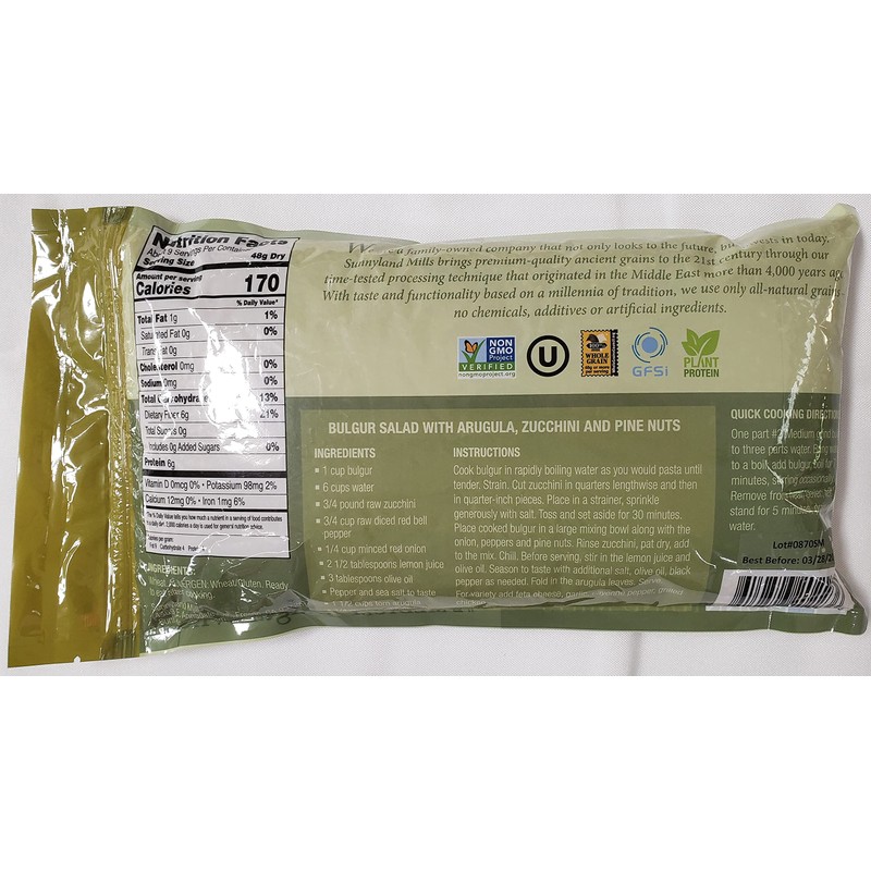#2 Medium Traditional Buglur Wheat 2lb.