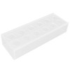 Clear Acrylic Vase Rectangular Elegant Centerpiece Flower Vase for Home