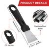 GEEHUA Stainless Steel Scraper Set, 4Pcs Black Red Kitchen Scrapers