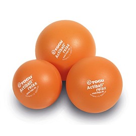 TOGU Relax Acti Ball Set of 3 Massage Ball 6 cm Orange S Fascia, M 8, L 12 cm in diameter