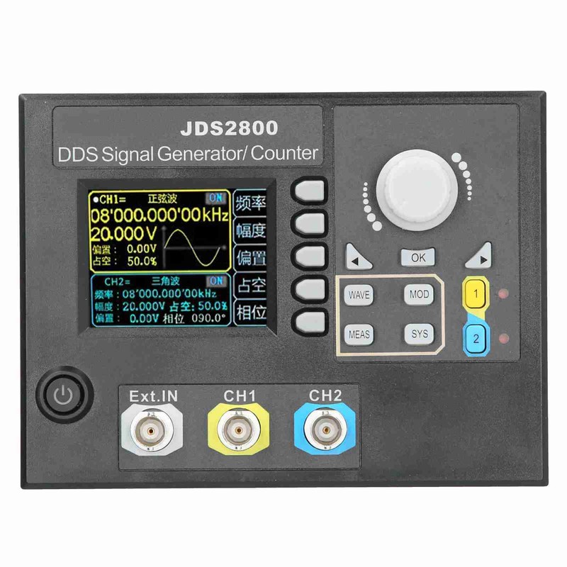 JDS2800-60MHz Function Signal Generator 2.4in LCD DDS Dual Channel Signal