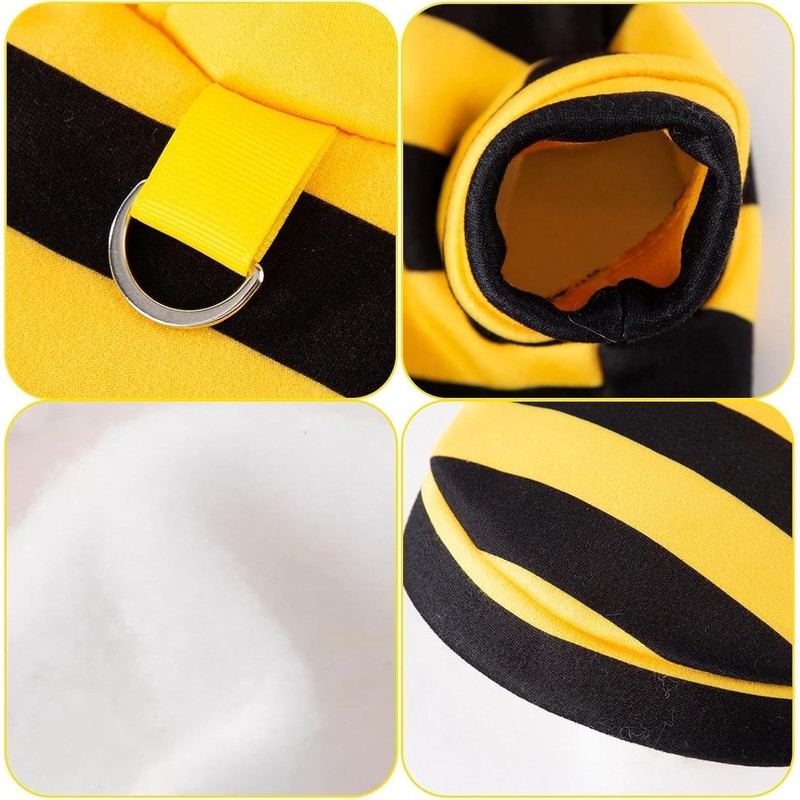 Disfraz abeja para mascota – Suéter polar con capucha, talla