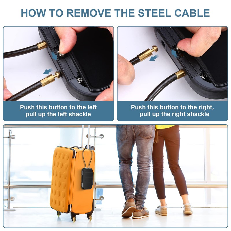 Upgrade Portable Safe, Security Box with Number Code, Waterproof Anti-Theft