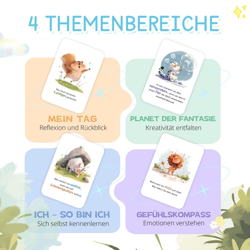 48 Conversation Cards for Children from 4 Years