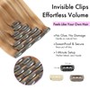 EINbeauty Clip-In Real Hair Extensions, 7 Pieces, 120 g, 40