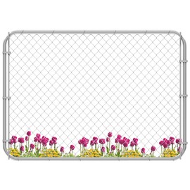 Adjustable Chain Link Fence Gate Kit,Rust-Resistant Galvanized Garden Gate for Outside,Durable Outdoor Gate for Garden Fence, Pathways, Yards, and Driveways, 26"-72" Wide x 4' High