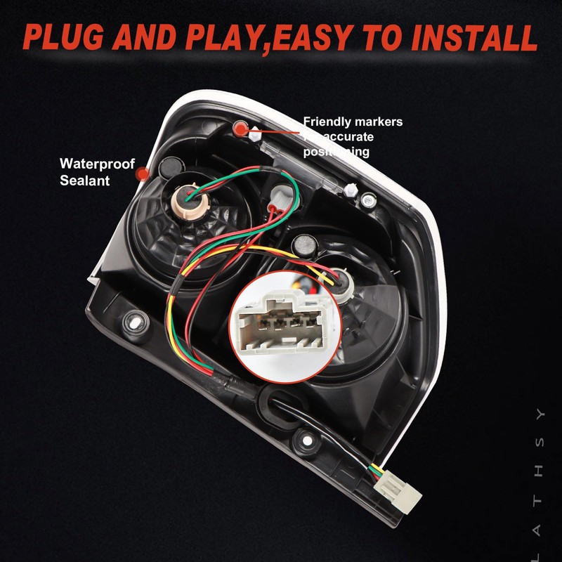 Tail Light Assembly Compatible With 2006 2007 2008 Honda Pilot