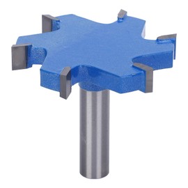 6 Edge T Type Slotting Cutter Router Bit 12mm Shank Portable Woodworking Tool 12x65x10mm