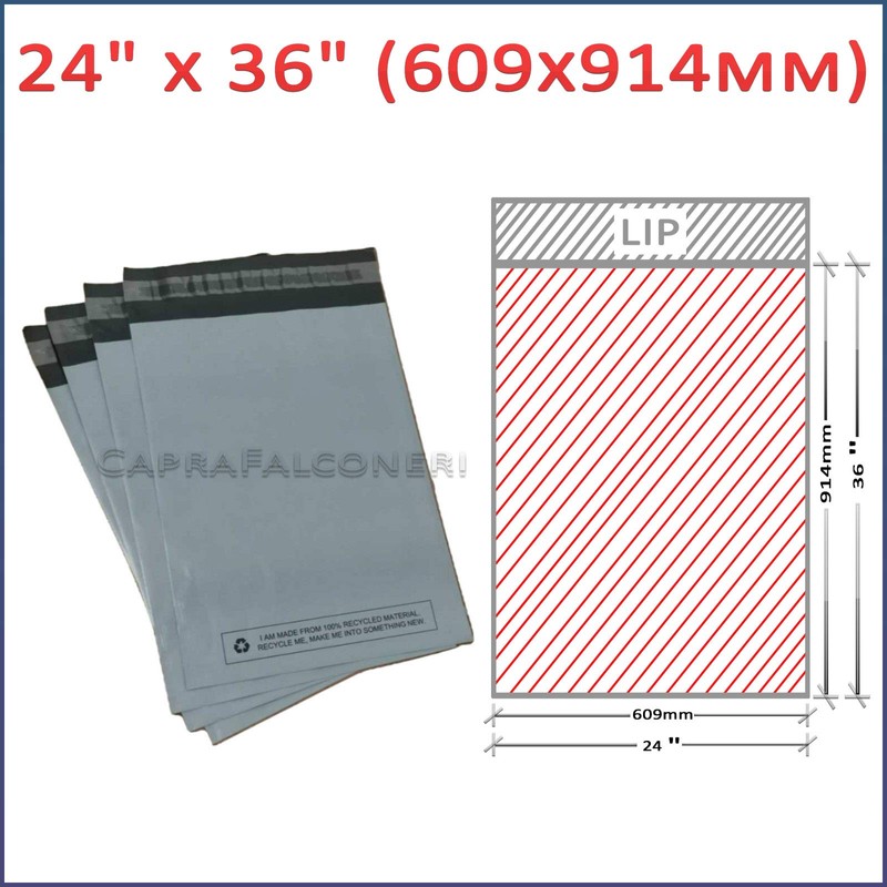 Capra Falconeri 24 x 36 Inch (5) Large Postage Bags