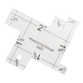 NX Garden Mini Sewing Measuring Gauge Transparent Acrylic Quilting Rulers Imperial Metric Scale Knitting Sewing Tools