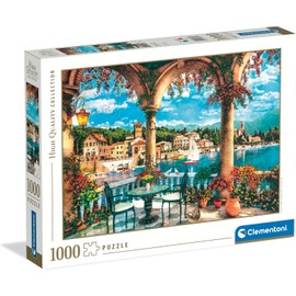 Clementoni Jigsaw Puzzle 1000 pieces, Balcony View of Lake Como, Collection, Puzzle for Adults 14-99 Years, Made in Italy, 39880