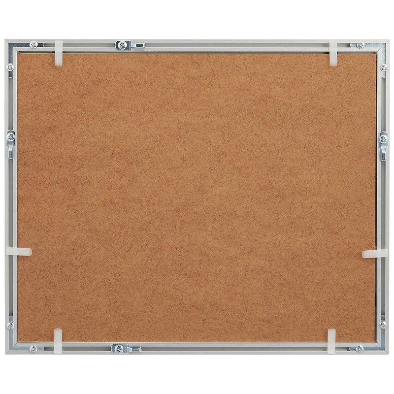 Kenko ALM-6-SV Aluminum Picture Frame, Look Mild 6-Piece Glass Panel,