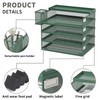 FANXIYQ Metal Stackable Letter Trays, 4-Tier Desk Organizer & Paper