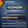 Nilight 8PCS Led Strobe lights 12LED Red white Emergency Light