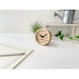 KATOMOKU mini clock km-125BR Ash Limited Edition Brown