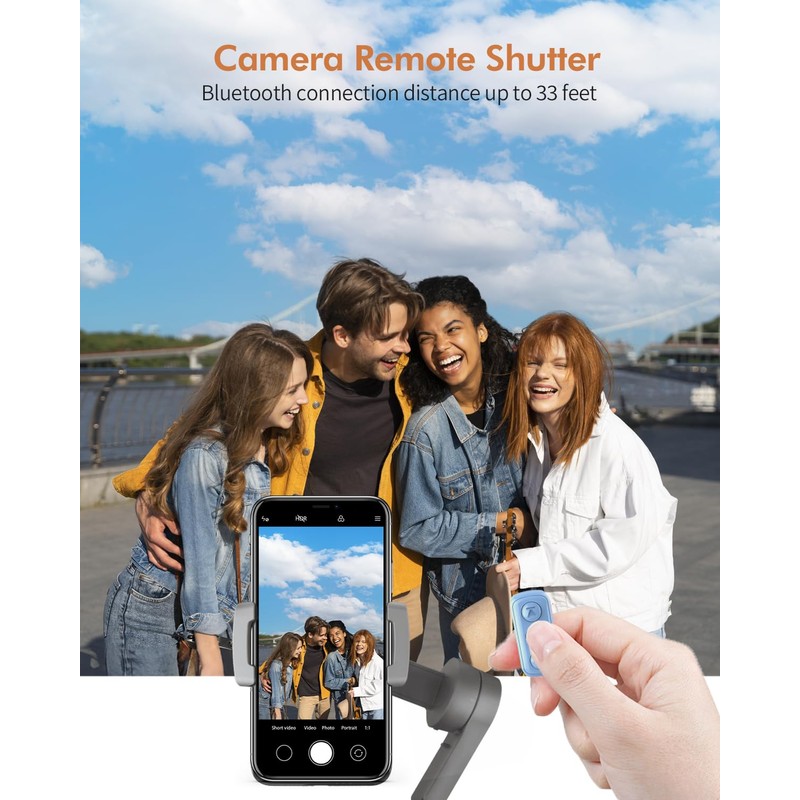 Remote Control for tiktok, Remote Scrolling Ring (Blue)