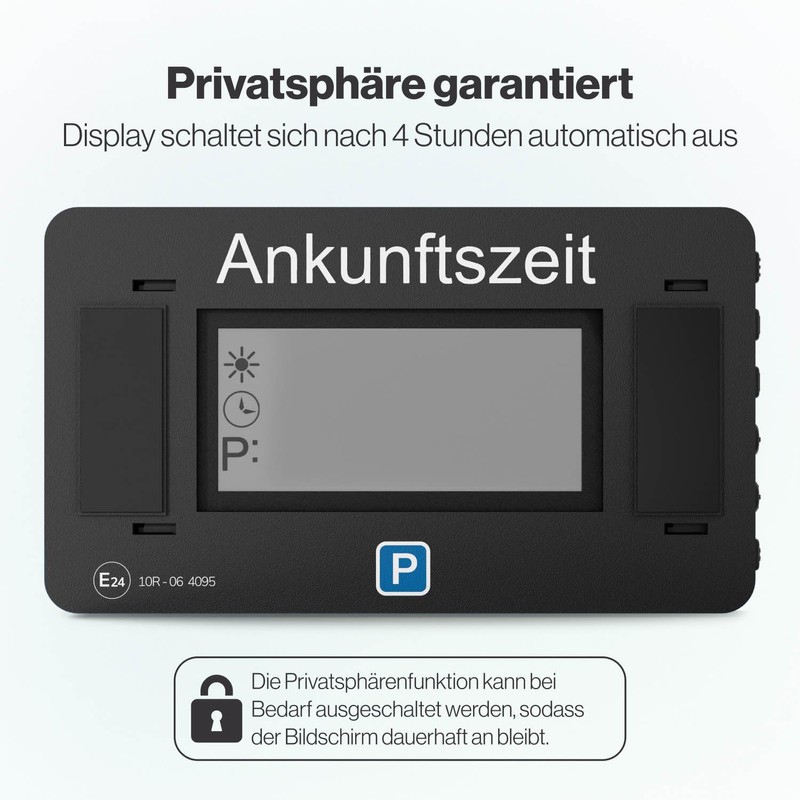 Parkwächter V2 Electronic Parking Disc with Approval for Car -