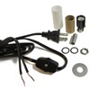 Mini-lamp Make-a-Lamp Repair DIY Kit Candelabra Socket 8' Black Cord