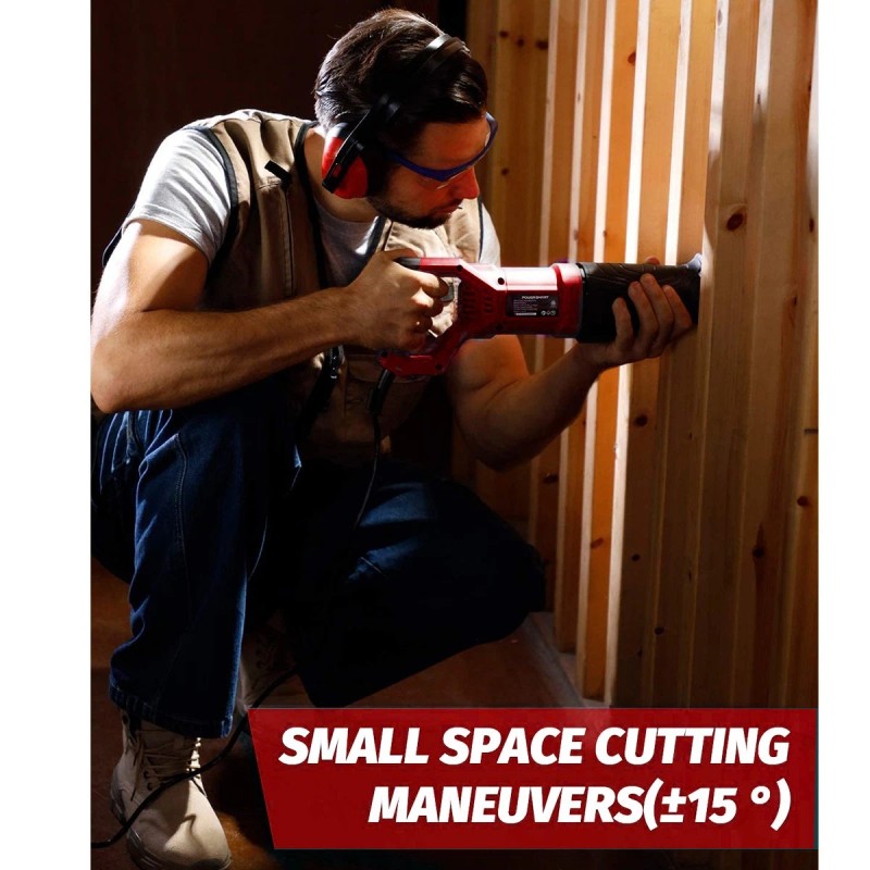 Unbranded 7.5A Reciprocating Saw Comfort Safe Ergonomic Handle Shock-absorbin