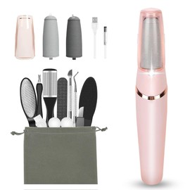 Electric Callus Removers for Feet, Haootadiy Electric Foot Callus Remover Pedicure Kits Rechargeable with12 in 1, Removes Dry Skin for Smoother Feet, Foot Care for Dead Skin Ideal Gift