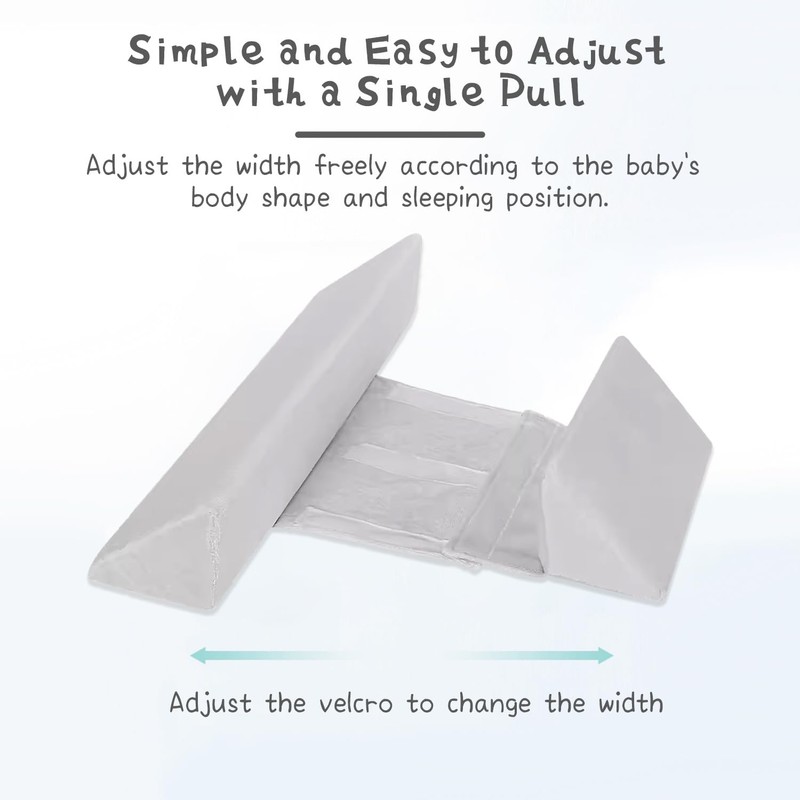 DumFurc Вaby Sidе Sleeper Wеddge Adjustable Soft and Breathable Pillow