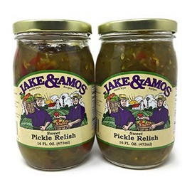Jake & Amos Sweet Pickle Relish / 2 - 16 Oz. Jars