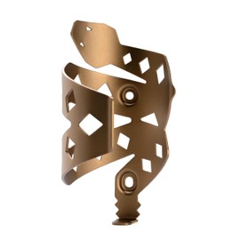 Portland Design Works Water Bottle Cage - Lightweight Water Bottle Holder for Bikes, RATTLESNEK KEJ, Desert Gold - Right Opening