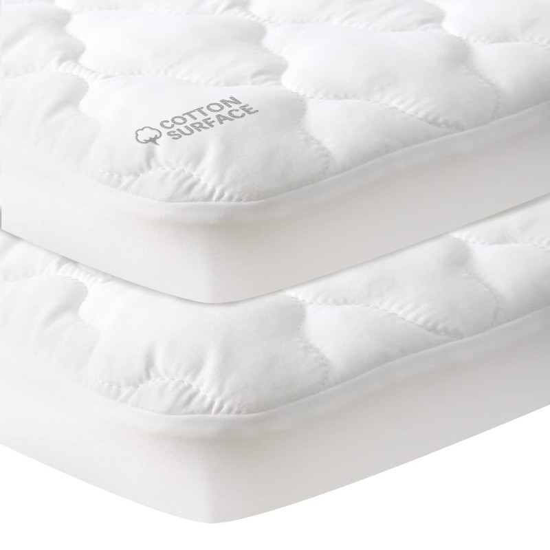 2 Pack Pack N Play Mattress Protector and 2 Pack