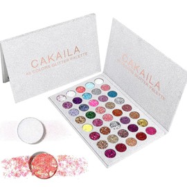 Littryee 2 Kit de Sombras de Ojos  Paleta de Maquillaje Todo en uno de 40 Colores para niñas y Mujeres  Paleta de Sombras de Ojos Blanco Plata...     