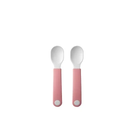 Mepal Mepal Mio Learning Spoon - Baby Learning Spoon - Learning Cutlery - Dishwasher Safe & BPA Free - Set of 2 - Deep Pink