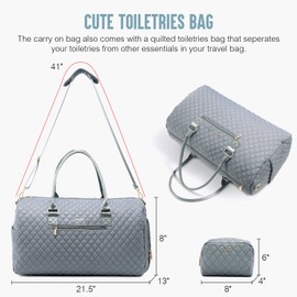 LOVEVOOK Travel Duffle & Weekender Bag for Women - Carry On, Overnight, Gym & Mommy Hospital Bag with Toiletry & Shoe Compartment