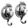 Strong Suction Cup Hook, Bathroom Hook, 2 Pack, Vacuum, Load