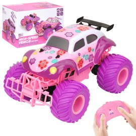 Coche de Juguete de Control Remoto, Coches a Control Remoto de Alta Velocidad, 4WD Todo Terreno Todoterreno RC Coche, con Control Remoto de 2.4 Ghz, Impermeable Jeep Coche, Regalo de Juguete Ideal