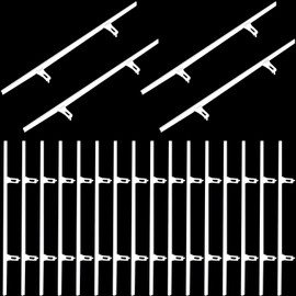 Ribbonlic 20 Pcs Shutter Repair Slider Connector Plantation Shutter Repair Kit Plantation Shutter Replacement Parts Vinyl Shutter Vane Connector, 2 Connect 3.25" Center Spacing