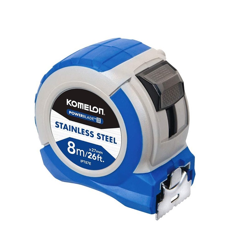 Komelon Stainless Steel PowerBlade™ Pocket Tape 8m/26ft (Width 27mm)