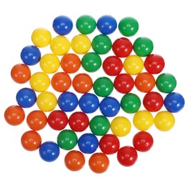 50pcs Openable Colored Balls Plastic Raffle Drawing Props for Party Games Bingo and Surprises Compact Lightweight Multi-color Green Red Yellow