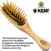 Kent KB Woodyhog Travel Size Detangling Brush Beech-wood Travel Brush,