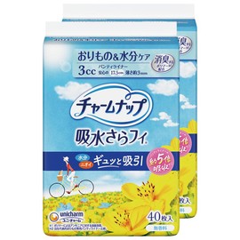Charm Nap 【Bulk Buy】 Saraphy Absorption Without Wings 3cc 17.5cm 80-Pieces (40-Pieces × 2) (For Vaginal Discharge & Moisture Care Urine Absorption Liner Urinary Leakage Liner Panty Liner Size) 【For