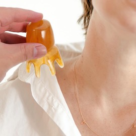 Hemoton 2 Piezas Peine De Masaje De Resina Piedra Gua Sha Peine Gua Sha Para El Cuero Cabelludo Masaje Del Cuero Cabelludo Masaje Capilar Cabeza De Masaje Cabello Resina De Cera De Abeja