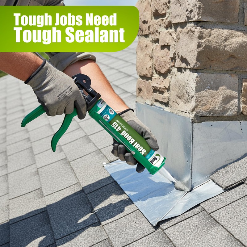 Seal Bond® 415 Gutter Sealant, Aluminum Gray…
