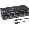 DisplayPort Reyoten KVM Switch, 4 Computers 2 Monitors, 8K@60Hz, 4×USB