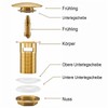 Universal Drain Fitting for Washbasins and Washbasins, Modern Pop-Up Click