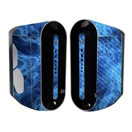 MightySkins Carbon Fiber Skin Compatible with Alienware Aurora R11 Gaming Desktop - Blue Mystic Flames | Protective, Durable Textured Carbon Fiber Finish | Easy to Apply | Made in The USA