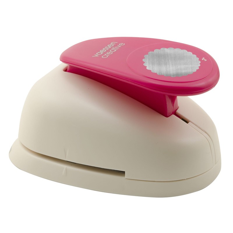 Vaessen Creative Craft Paper Punch Scalloped Circle Motive Puncher, Multi-Colour,