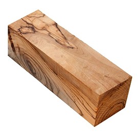 Holy Land Market Olive Wood Pen Blanks from Bethlehem - Exotic Biblical Wood, 6 x 1.5 in, Includes Authenticity Card