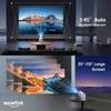 [Built-in Apps & 2025 Upgraded] Mini Projector with WiFi 6