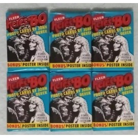 (6) X 1981 Fleer Here's BO! Bo Derek Trading Cards Sealed Wax Packs