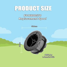 RISELION F016800570 Grass Trimmer Spool for Bosch Universal GrassCut 18 18-26 18-260 (4 Trimmer Spools)